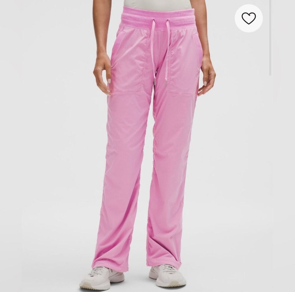 NWT Lululemon Dance Studio Mid-Rise Lined Pant Regular Pink Frosting Size 4